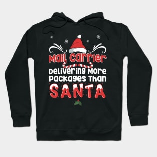 Mail Carrier Delivery - Funny Christmas Santa lover X-mas print Hoodie